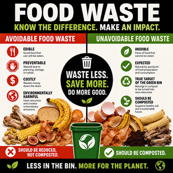 Avoidable vs. Unavoidable Food Waste