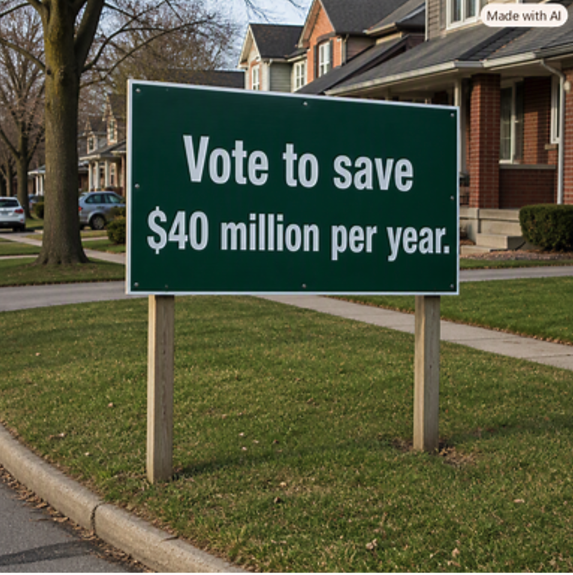 Vote to save $40 million per year