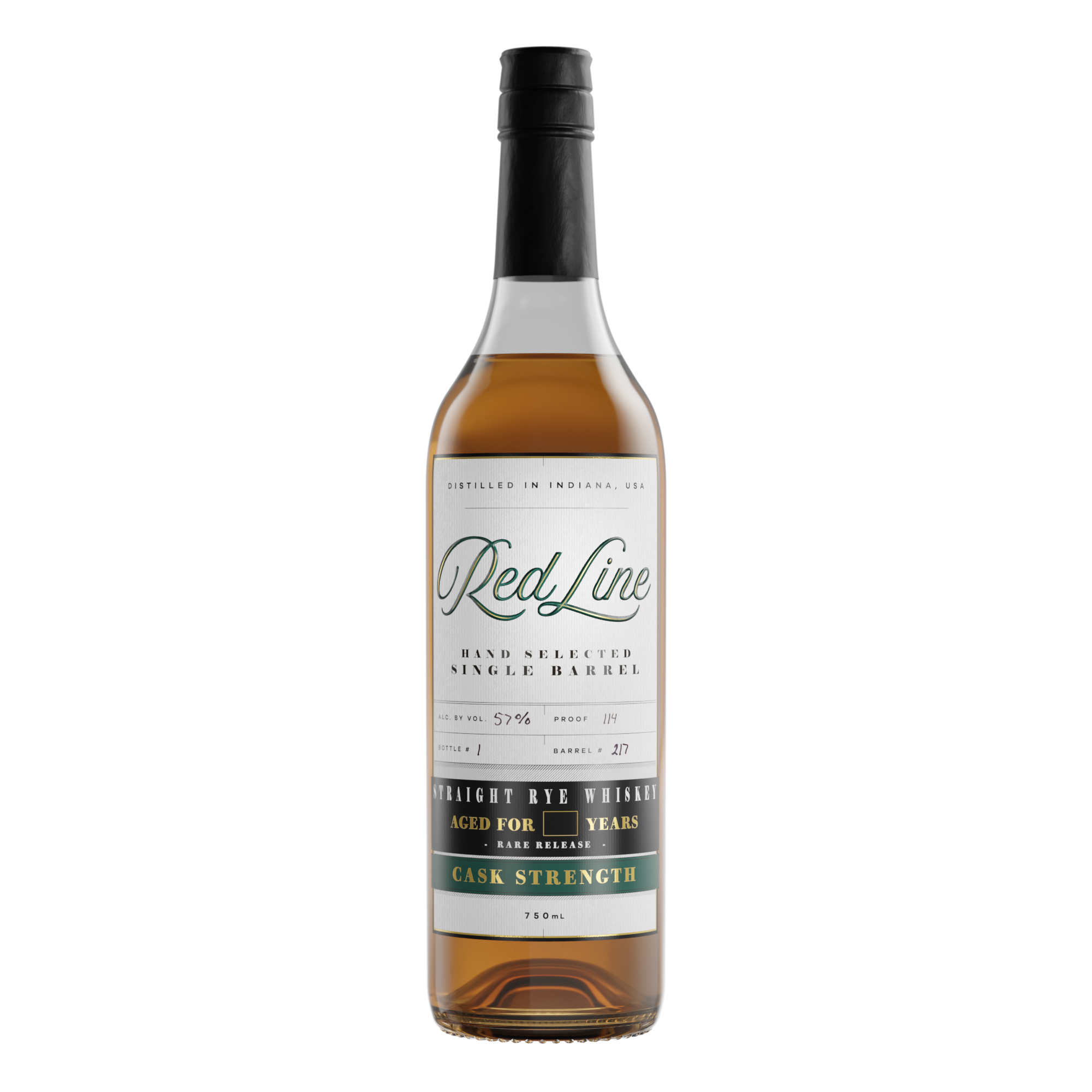 CASK STRENGTH SINGLE BARREL STRAIGHT BOURBON WHISKEY — RED LINE WHISKEY CO.