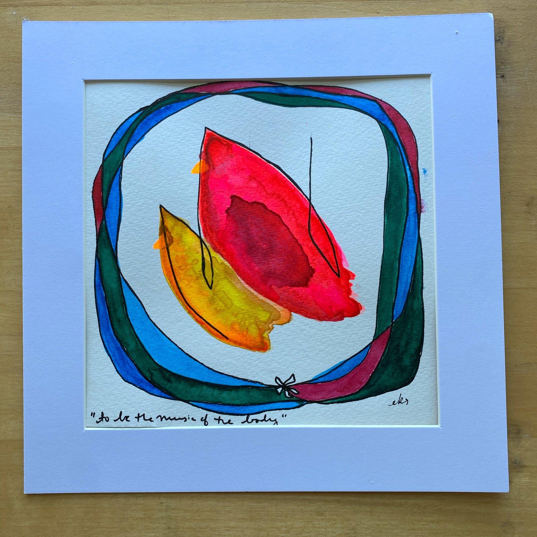 to be the music of the body (cardinal pair) - SOLD