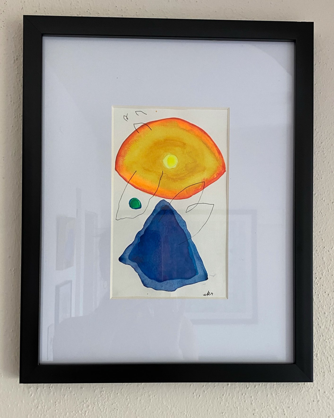 "Quiet Light" - framed with custom mat - 12x15 in - $125