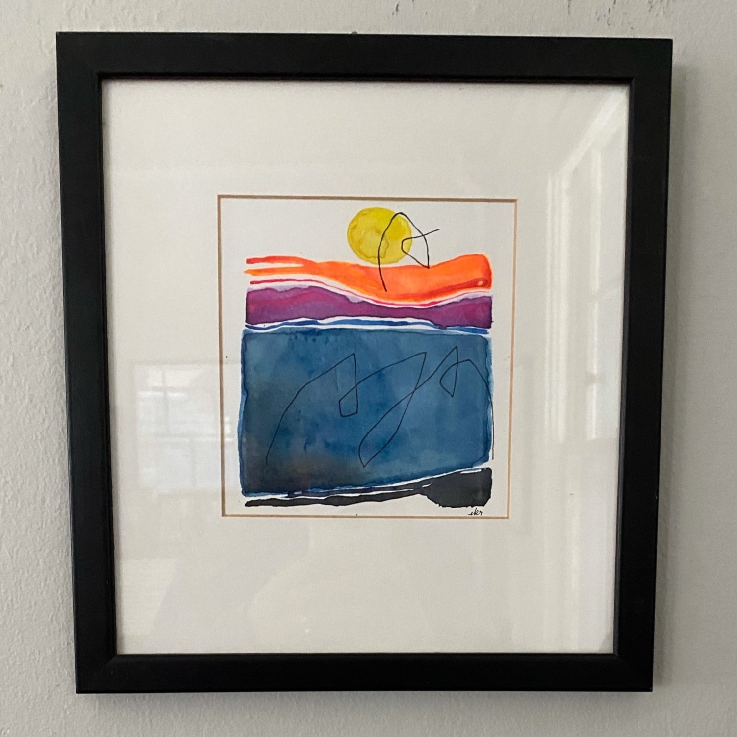 "I know you'll be the sun No. 2" - 9x9 in - SOLD