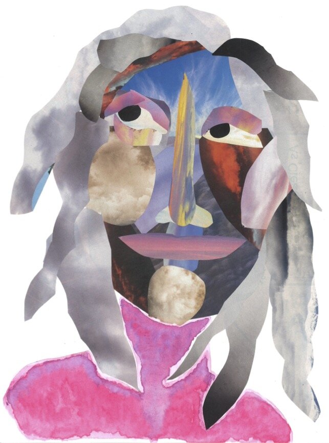 "Cloud Woman" - $280 framed