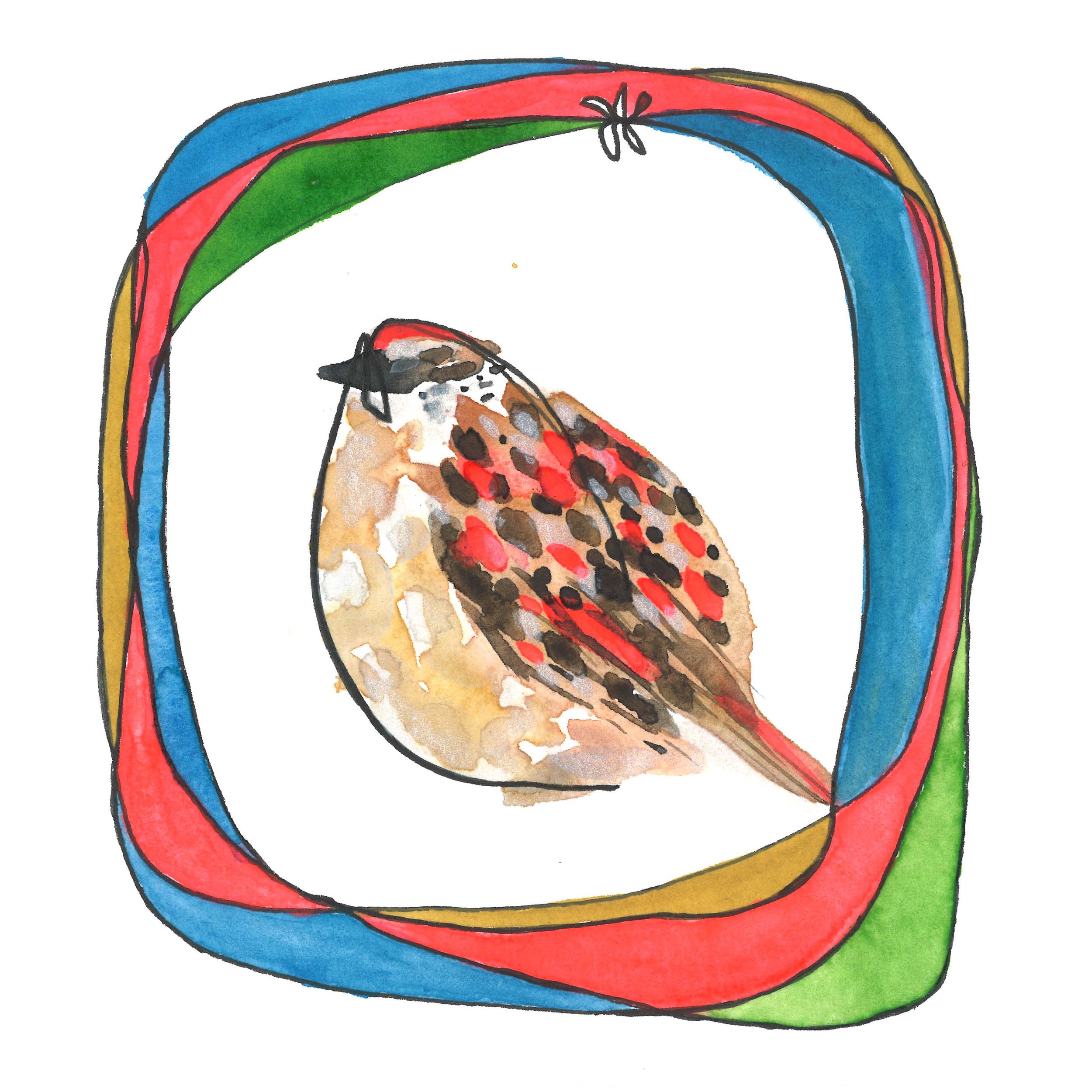God is everywhere (sparrow) - SOLD
