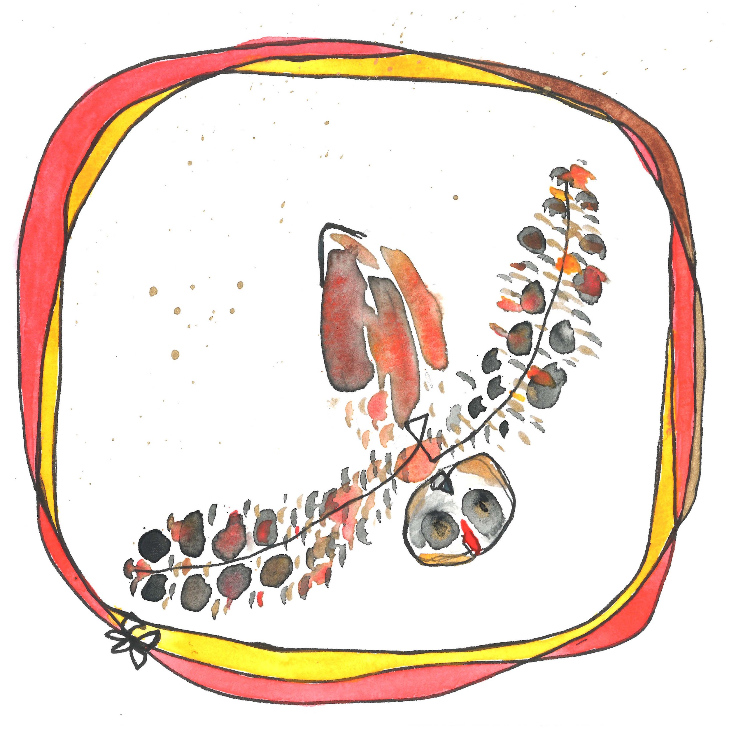in touch with something real (owl) - SOLD