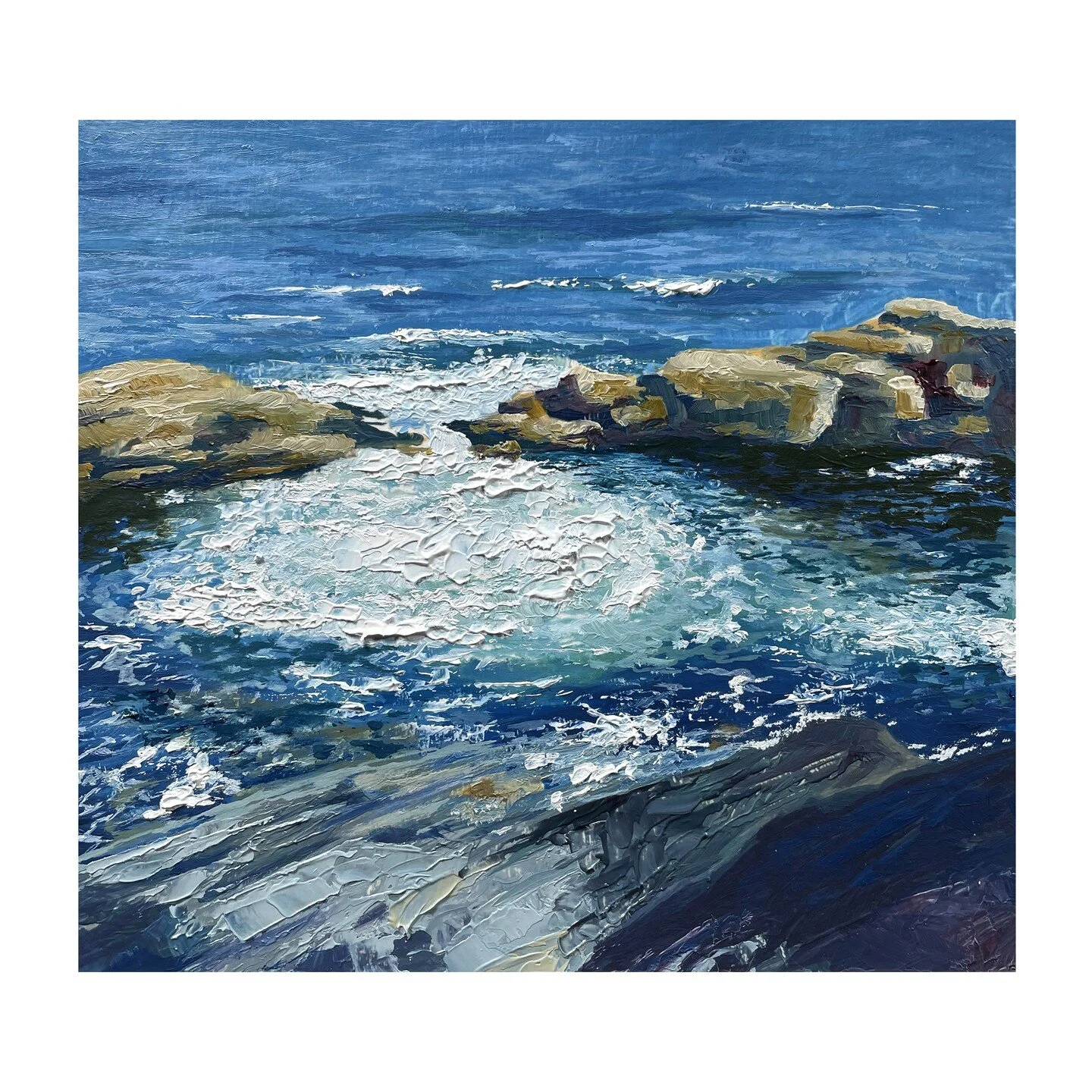 Made some tweaks and reshot this piece.

#landscapeart 
#oilpaintings 
#localart 
#marineart