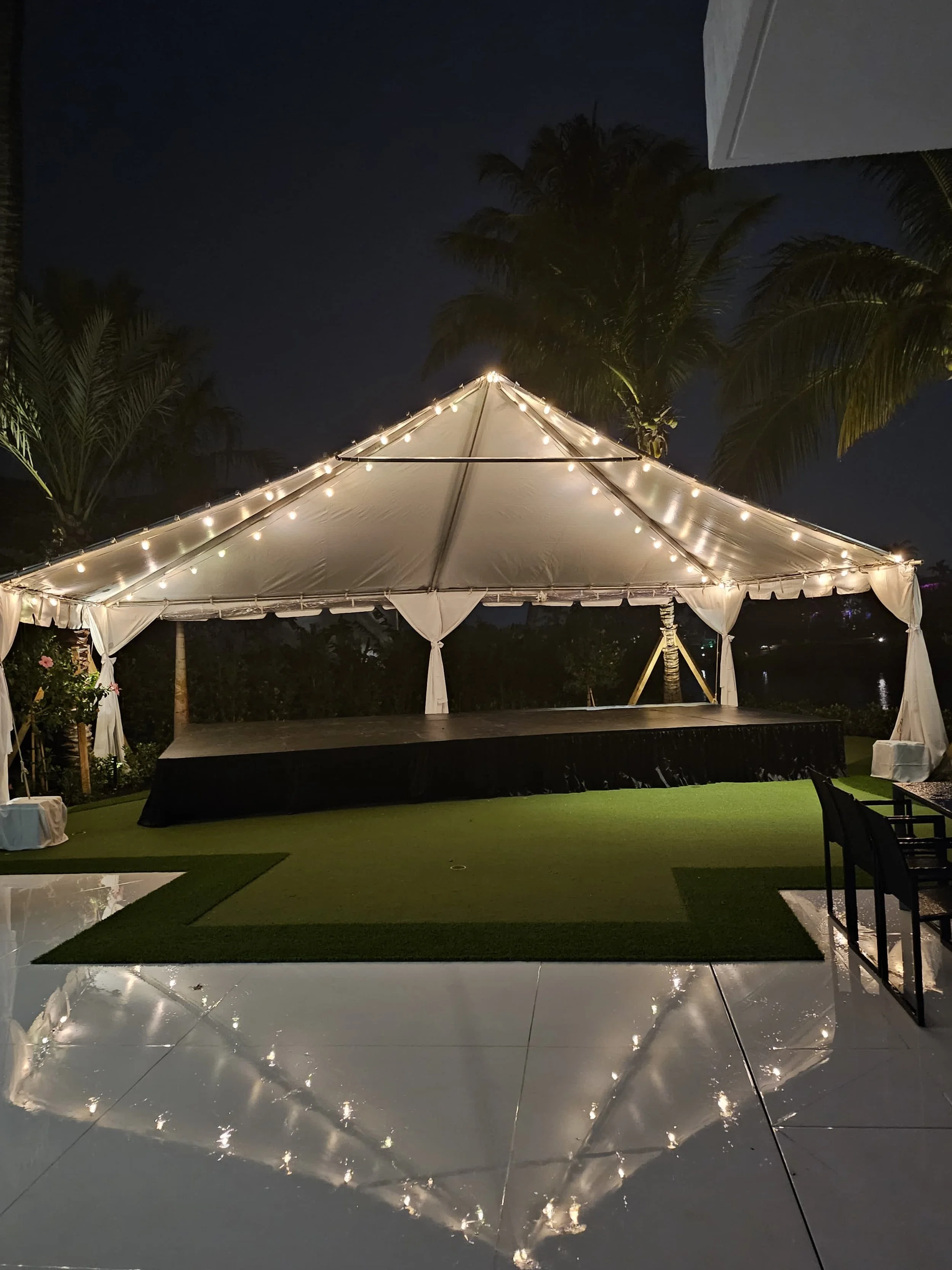 Bandshell Tent and Stage