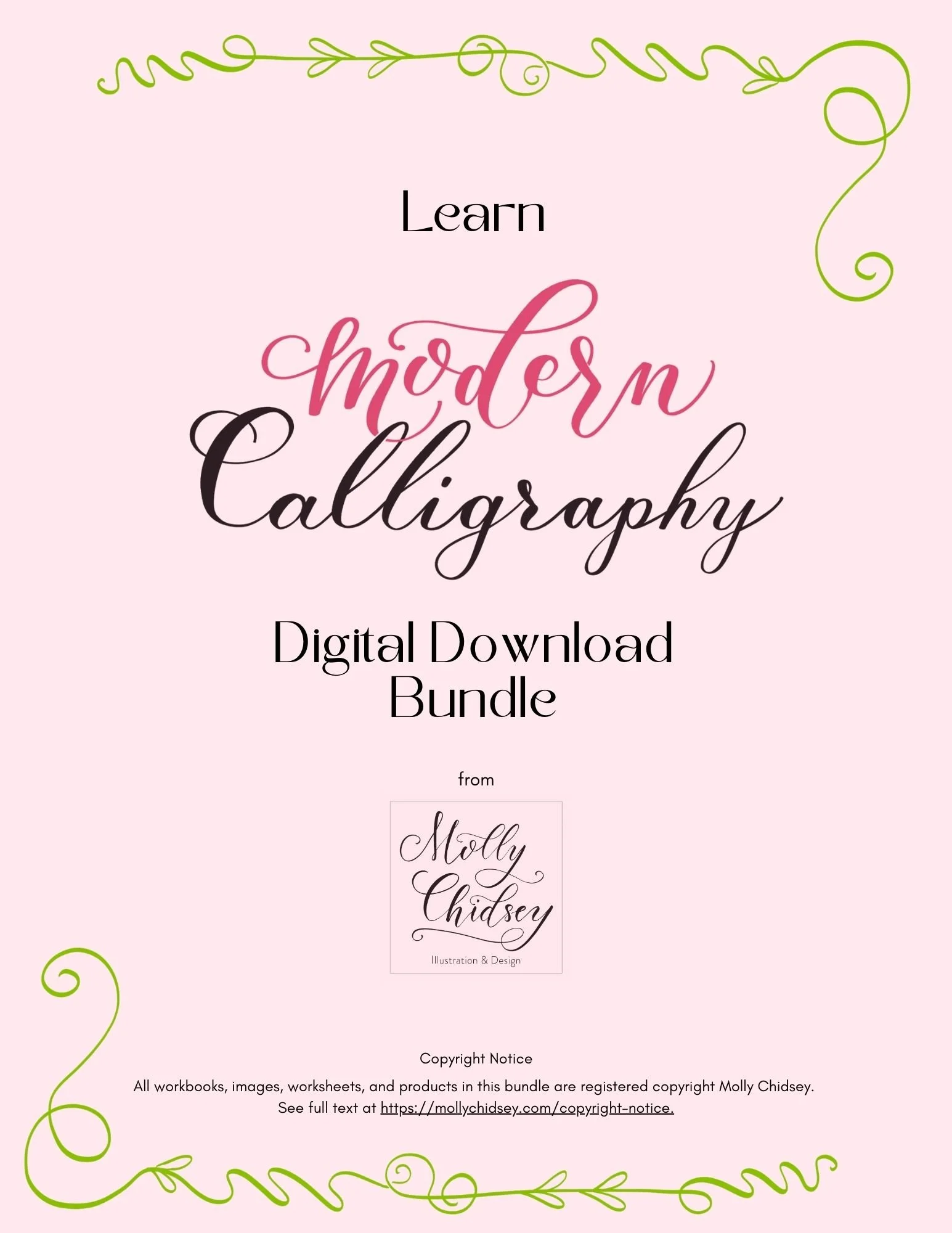 Learn Modern Calligraphy Digital Download Bundle