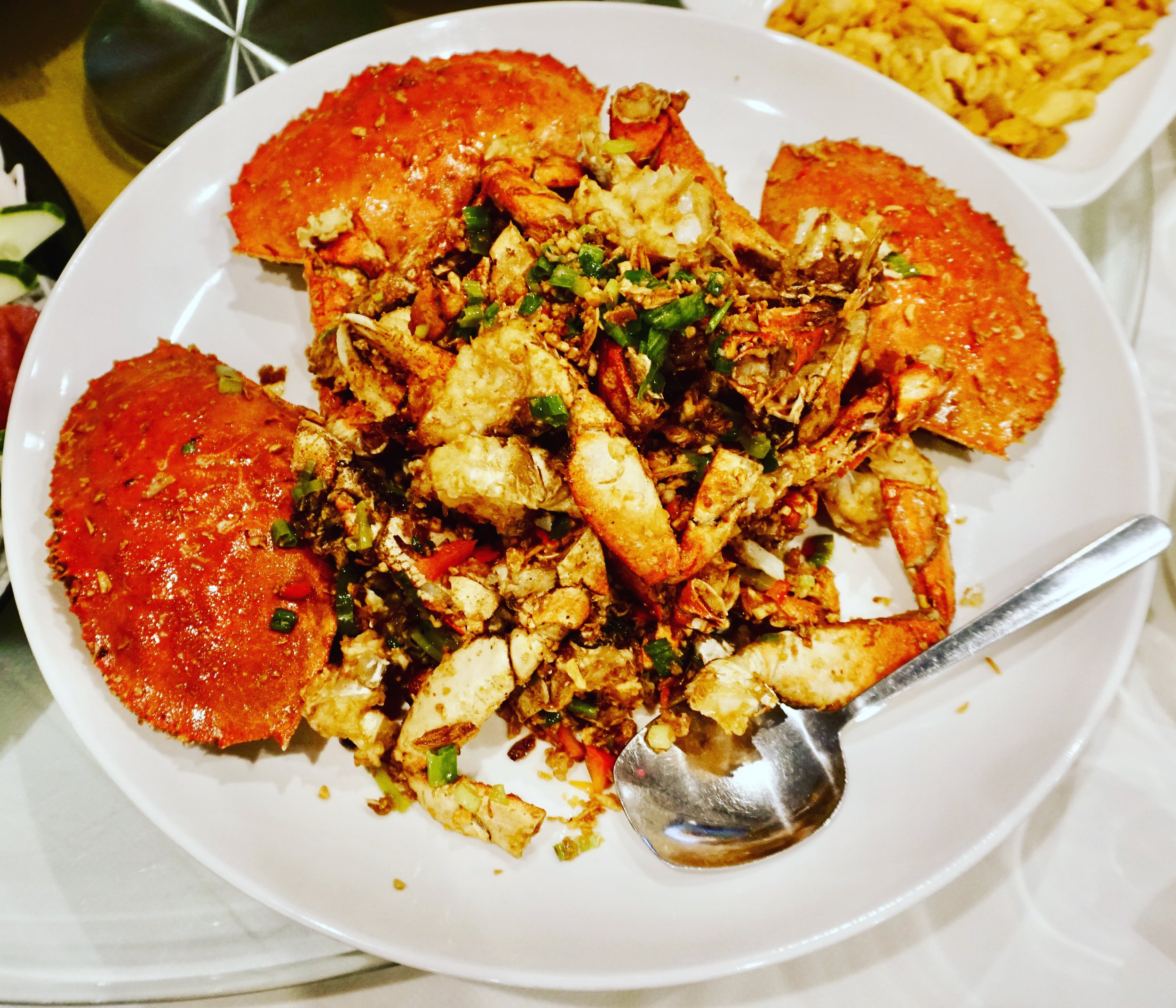 Fried Crab Typhoon Shelter Style