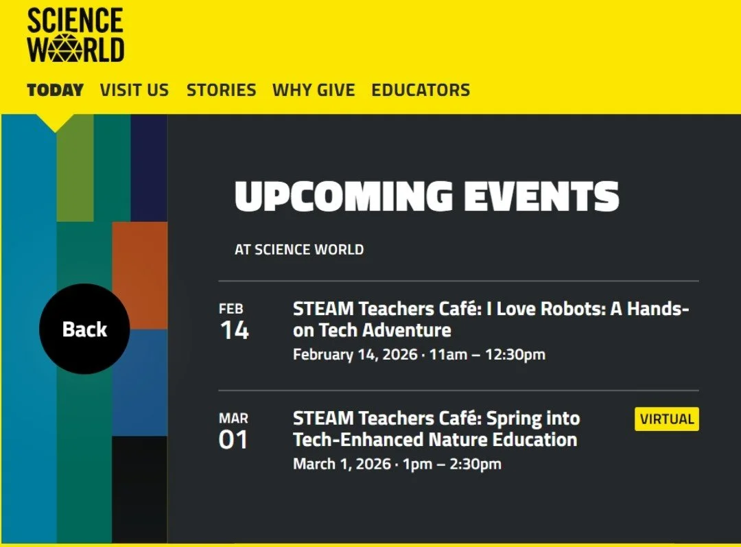 STEAM Teachers Café: I Love Robots: A Hands-on Tech Adventure