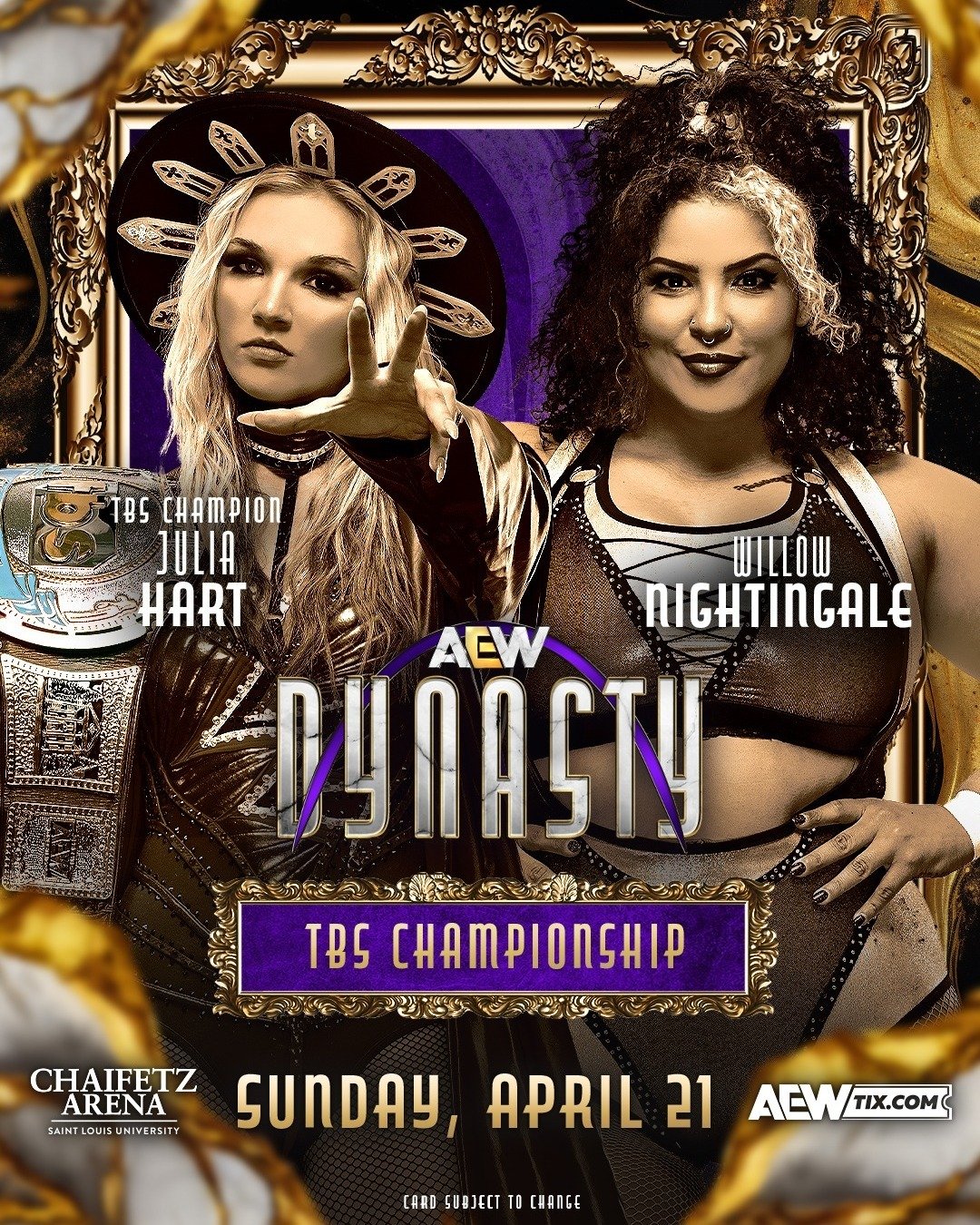 AEW Dynasty Viewing Party this Sunday! Dynasty has an electrifying lineup, featuring a highly anticipated clash for the AEW World Championship between Samoa Joe and Swerve Strickland. A few other confirmed matches: the TBS Championship will be on the