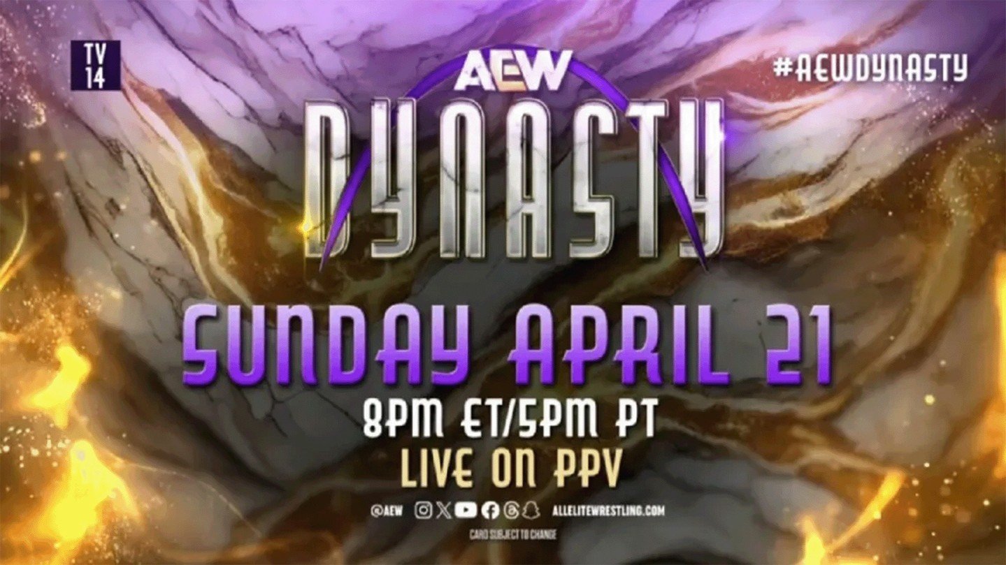 AEW Dynasty Viewing Party 7 p.m. TONIGHT! Card highlights: Bryan Danielson vs. Will Ospreay / Samoa Joe vs. Swerve Strickland (AEW world title) / Okada vs. Pac (AEW Continental title) / Toni Storm vs. Thunder Rosa (AEW women's title) / The Young Buck