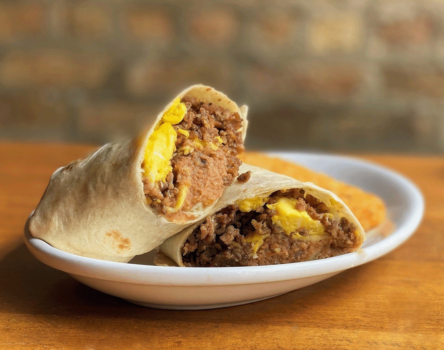 April is National Brunch Month - did you know you can order brunch at Mac's all day, every day, no matter the month? Choose from selections such as a Breakfast Burrito with scrambled eggs, breakfast sausage, cheddar jack, refried beans and housemade 