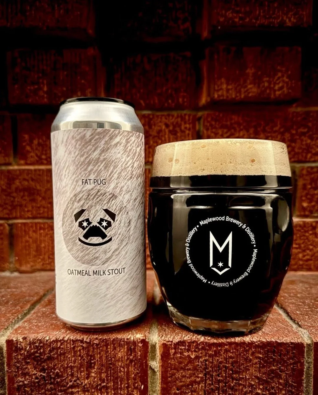 Now on draft: Maplewood Fat Pug Nitro. Featuring welcoming notes of dark chocolate and coffee, this Oatmeal Milk Stout combines a variety of roasted grains to produce a complex yet mellow flavor. Rounded out with sweetness provided by lactose. Clocks