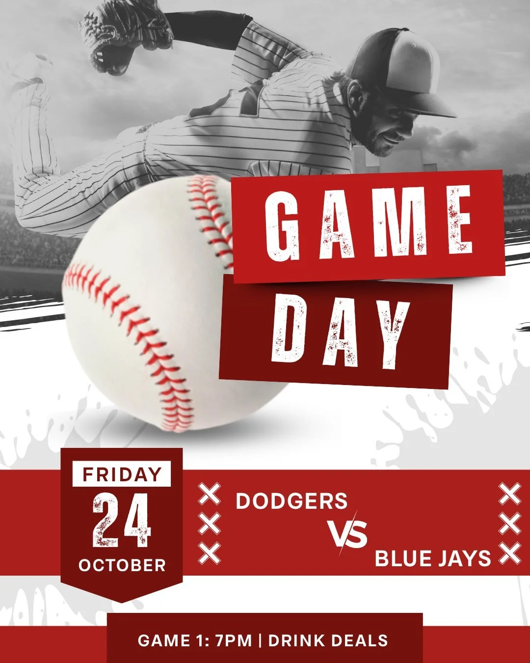The World Series gets started tonight! The Dodgers are back as defending champs and they'll battle the Blue Jays, who have not played in the World Series since 1993. First pitch at 7 p.m. $4 Paddy's, $3 Slush Rush cans, $4 Pink Whitney, and more!