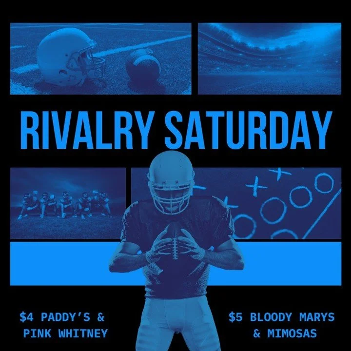 Rivalry Saturday Football! The schedule gets started with No. 1 Ohio State at No. 15 Michigan (11 a.m.) and closes out with No. 9 Notre Dame at Stanford (9:30 p.m.). Many of today's games will cement conference championship berths and beyond. Drink d