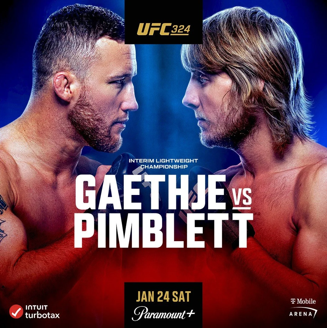 Tonight is the night - UFC 324 Viewing Party! The stacked card is headlined by an interim UFC Lightweight Championship showdown between Justin Gaethje and Paddy Pimblett. The event also features a major women&rsquo;s bantamweight title clash between 