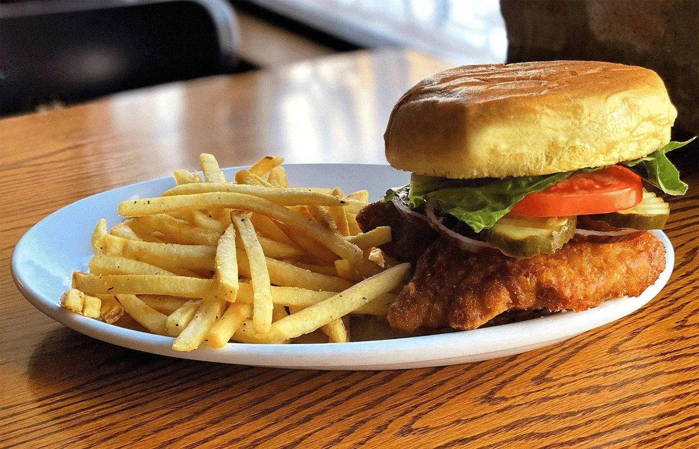 Lenten Fish Fry! We&rsquo;re featuring Fish &amp; Chips, an entr&eacute;e of beer-battered whitefish with fries and house tartar sauce ($19); and a Fried Fish Sandwich, with beer-battered whitefish, lettuce, tomatoes, red onions, pickles and house ta
