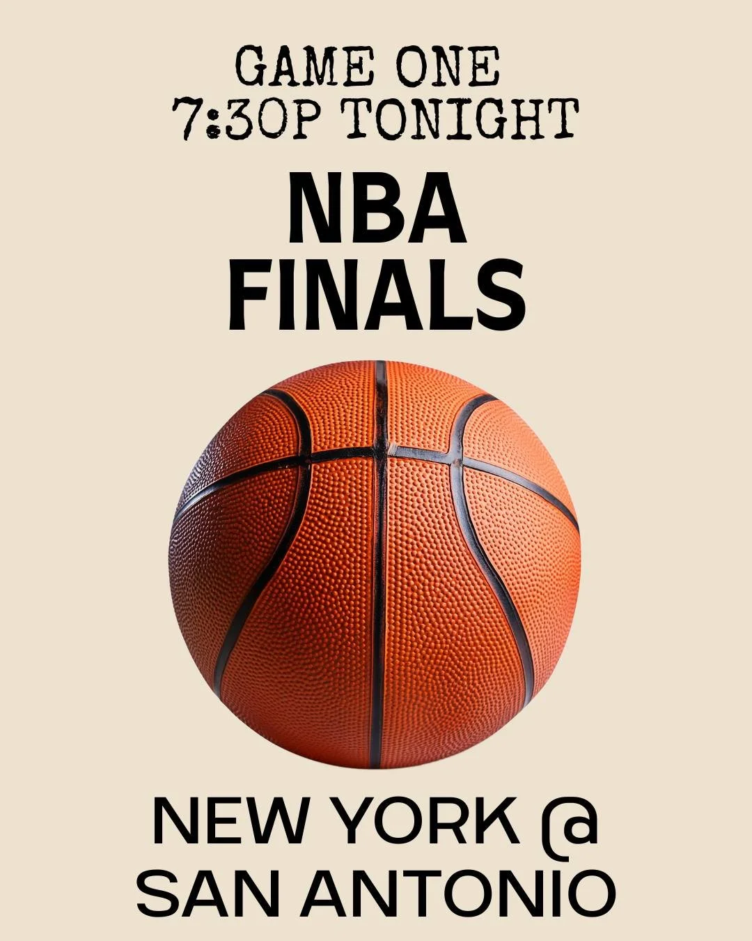 The New York Knicks and the San Antonio Spurs battle for the Larry O'Brien Trophy starting tonight! New York has not been to the finals since 1999 and the Spurs have not made an appearance since 2014. Tip at 7:30 p.m. Who ya rooting for? 
.
.
.
.
.
#