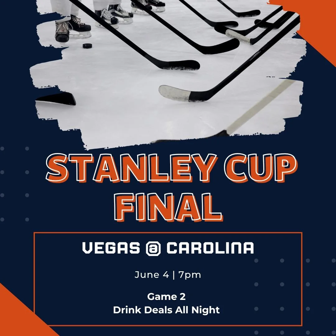 Game two of the Stanley Cup Final! Jordan Staal and the Canes will be looking to even the score against Mark Stone and the Knights. Puck drop 7 p.m. $4 Paddy's, $6 Skyy Vodka cocktails, $4 Pink Whitney, and more. 
.
.
.
.
.
#chicagofunauthority #chic