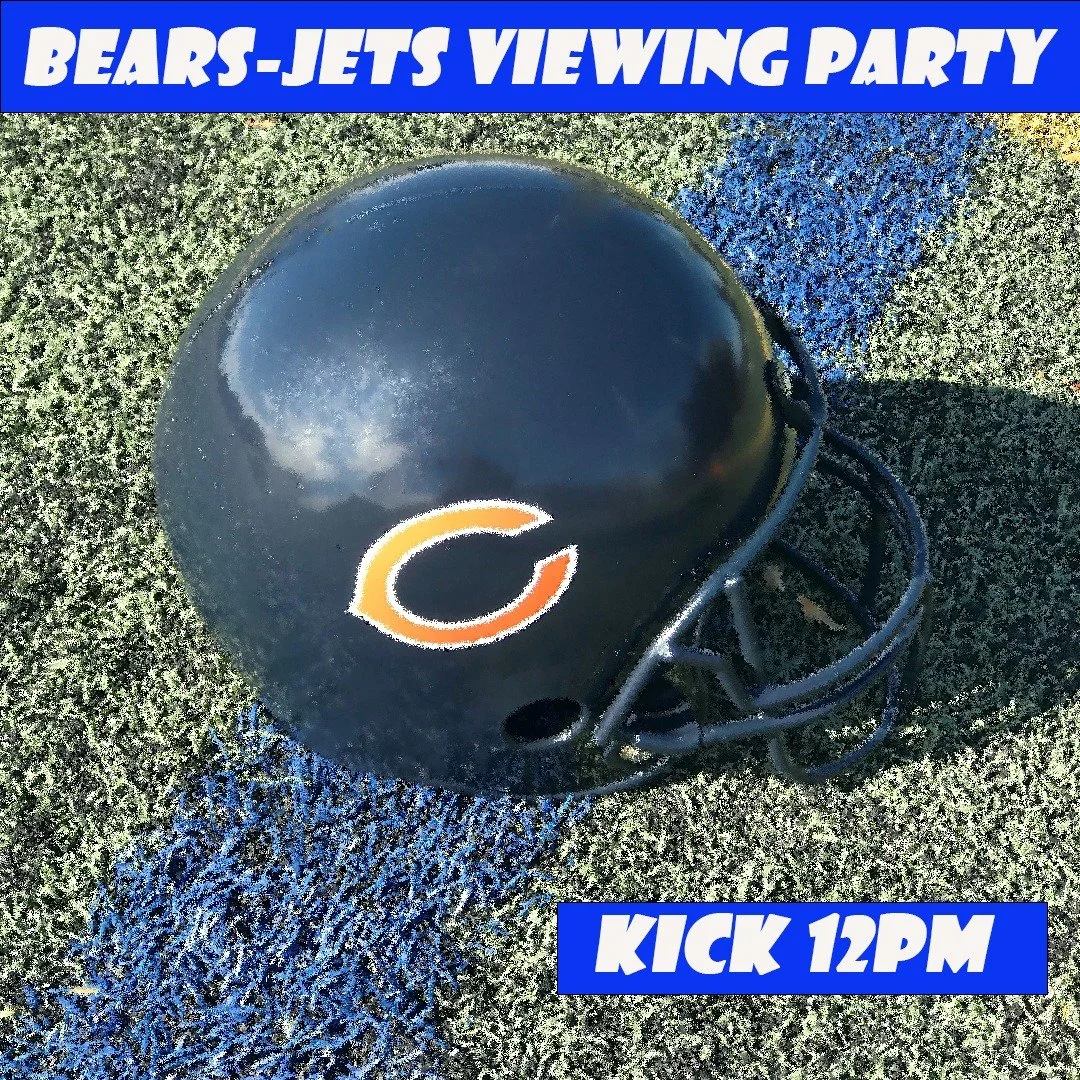 Two games in one week!  Watch Party for Bears-Jets at noon. $12 Miller Lite Pitchers, $5 Skrewball/Fireball + Oktoberfest specials + daily deals. Bear Down! 
.
.
.
.
.
#chicagofunauthority #chicagodrinks #chicago #chicagobars #chicagogram #chicagogra