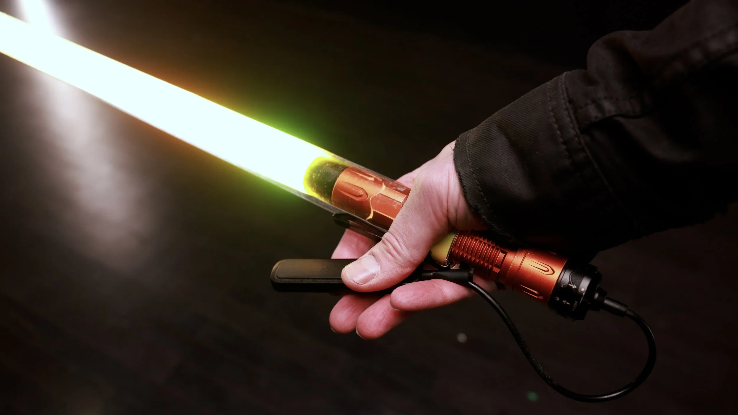 Comment je tiens le tube lorsque je fais du light painting