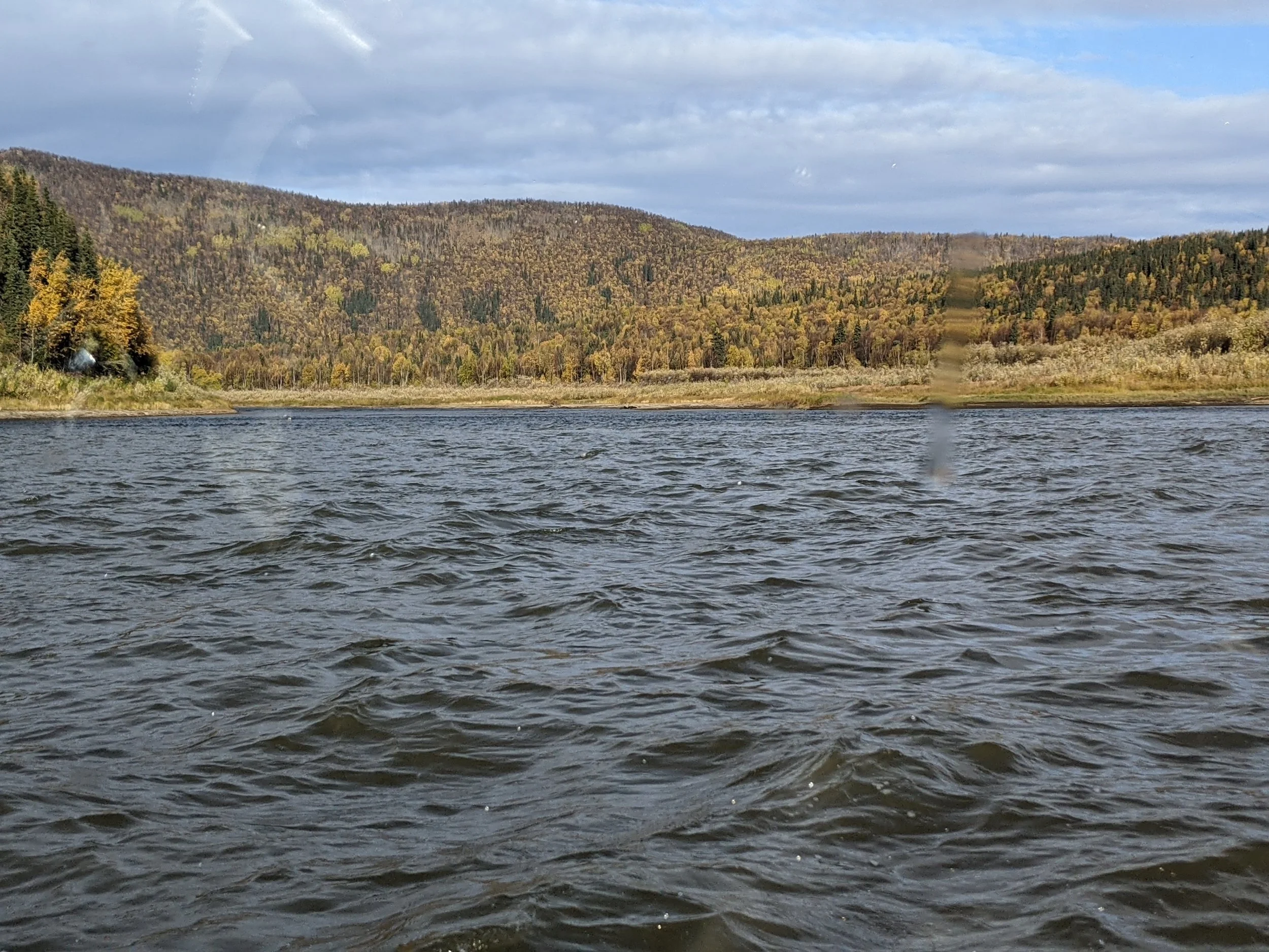 A windy day on the Kuskokwim (between Red Devil and Georgetown) (September 2021)