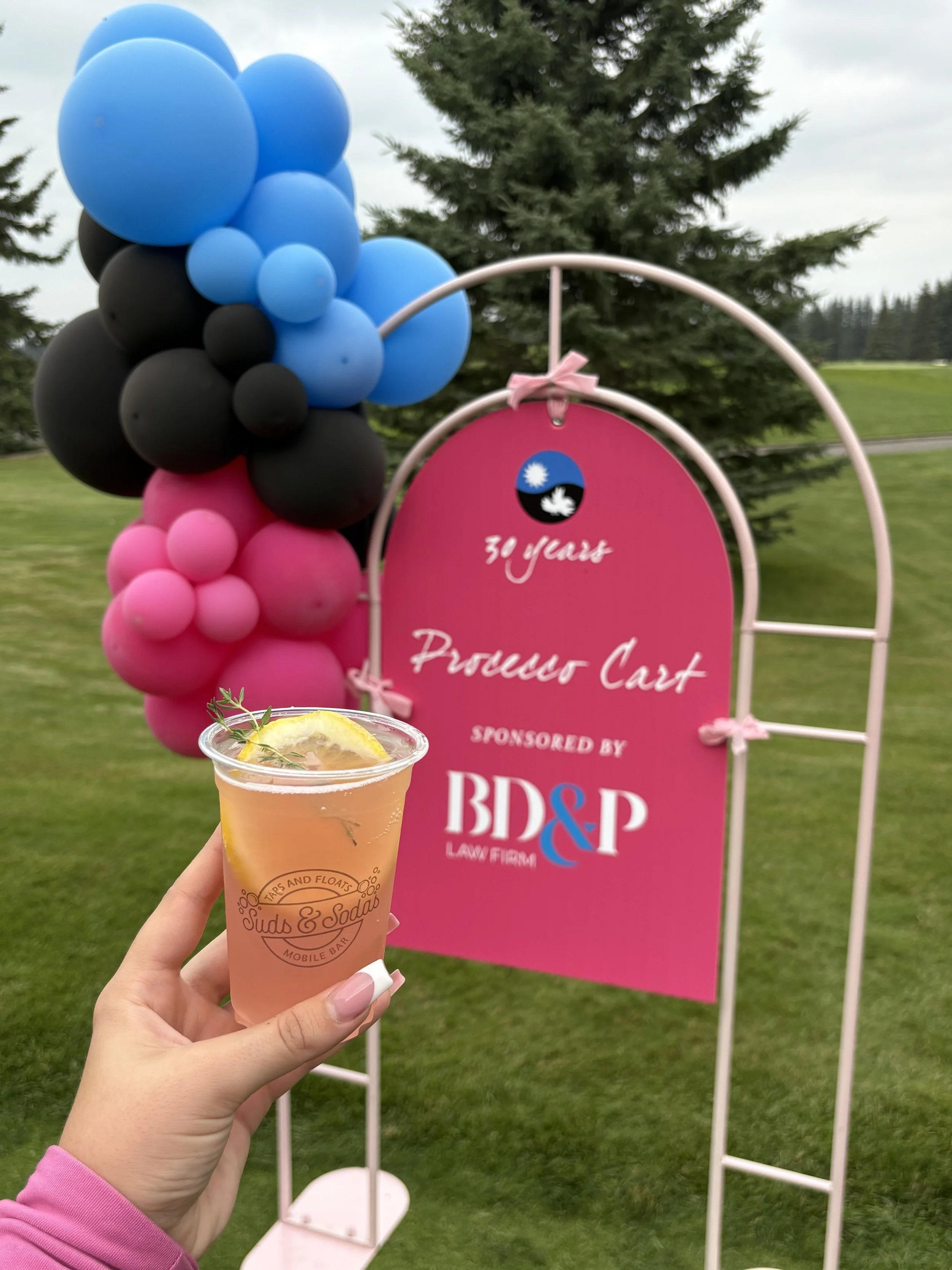 Suds & Sodas Wings of Hope Golf Tournament Lemonade Prosecco