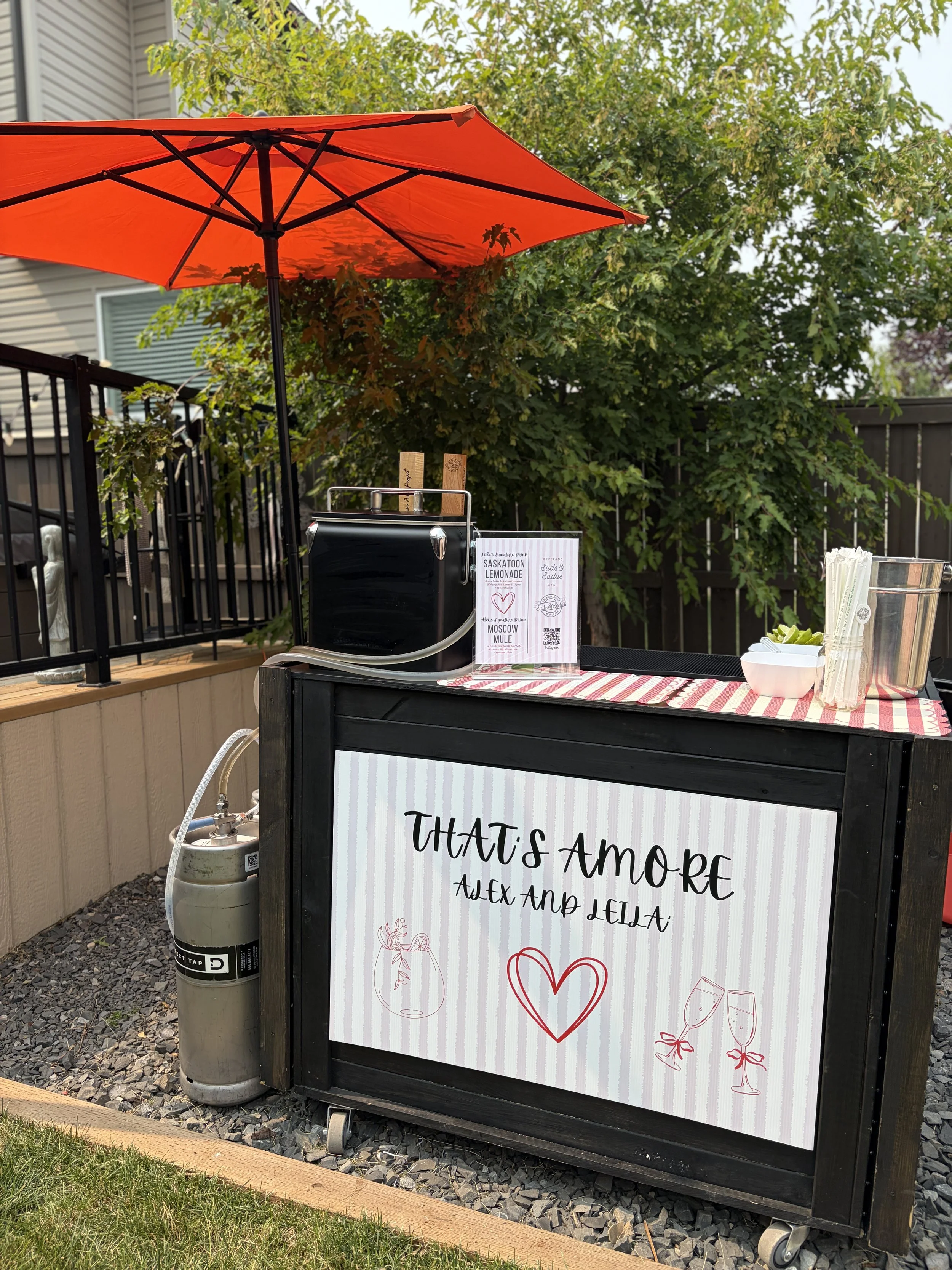 Suds & Sodas Portable Beverage Station Engagement Party