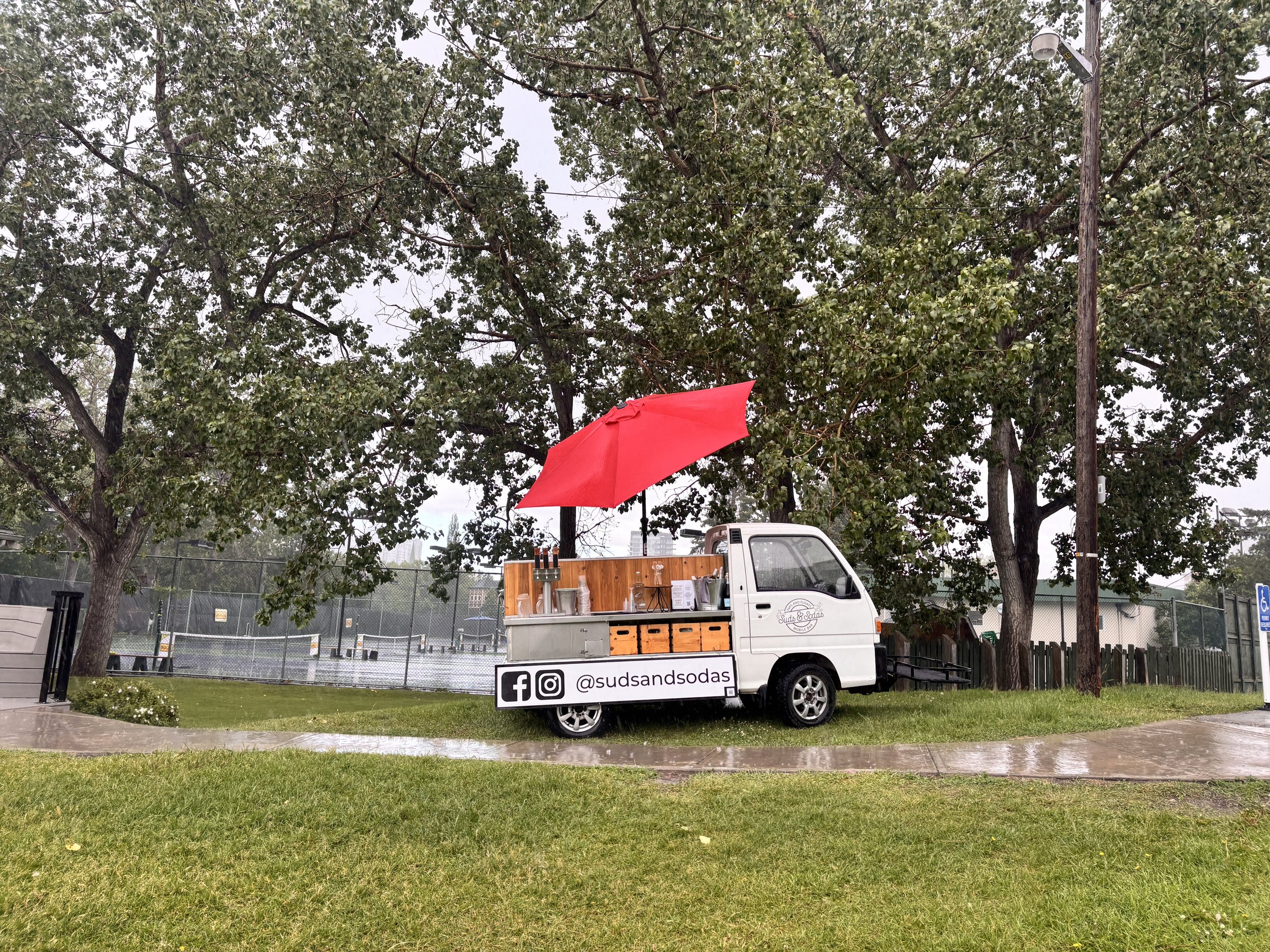 Suds & Sodas Sambar Beveareg Truck Gradulation 2026 Rain