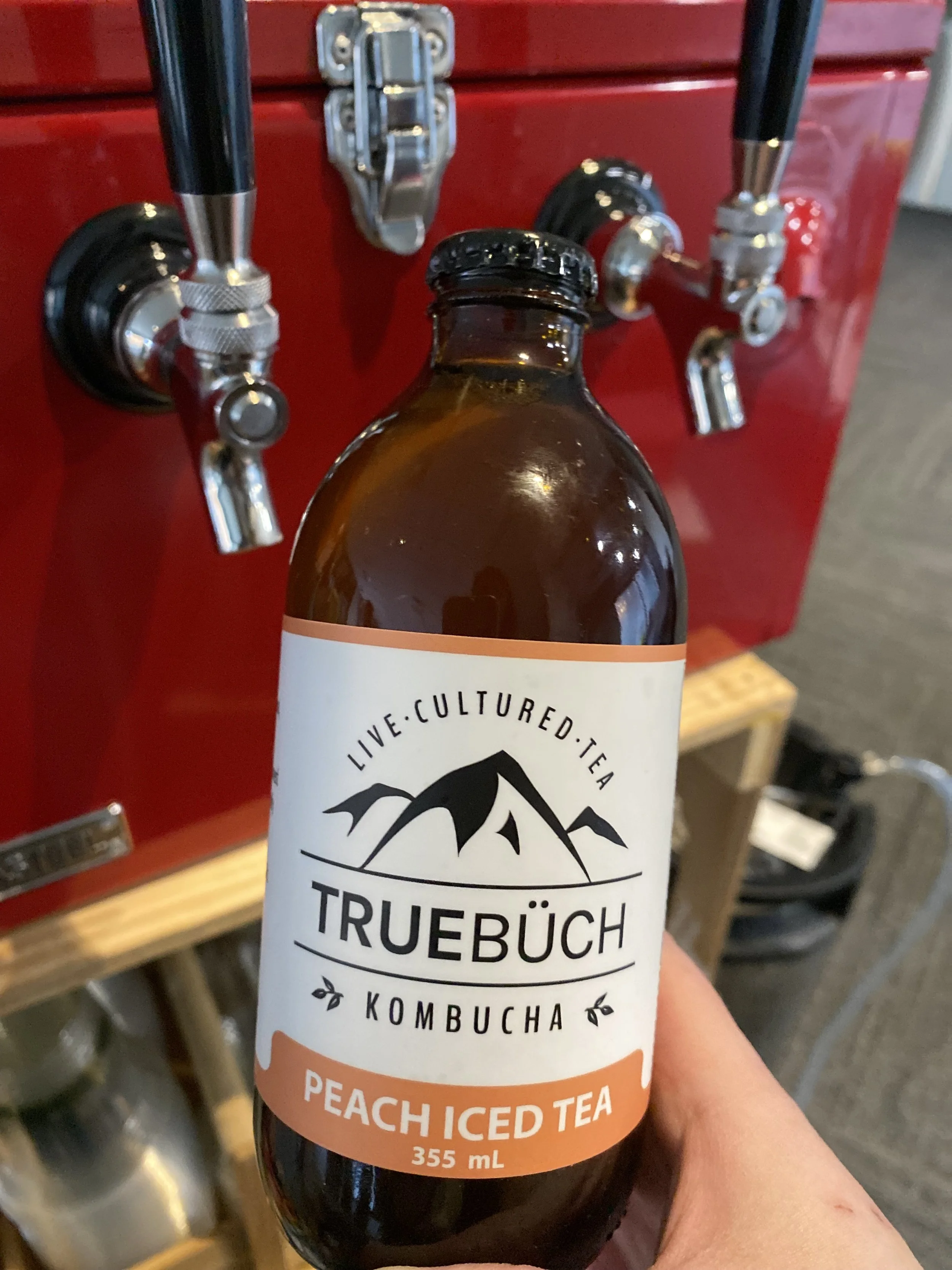 Suds and Sodas Portable Beverage Station True Buch Kombucha