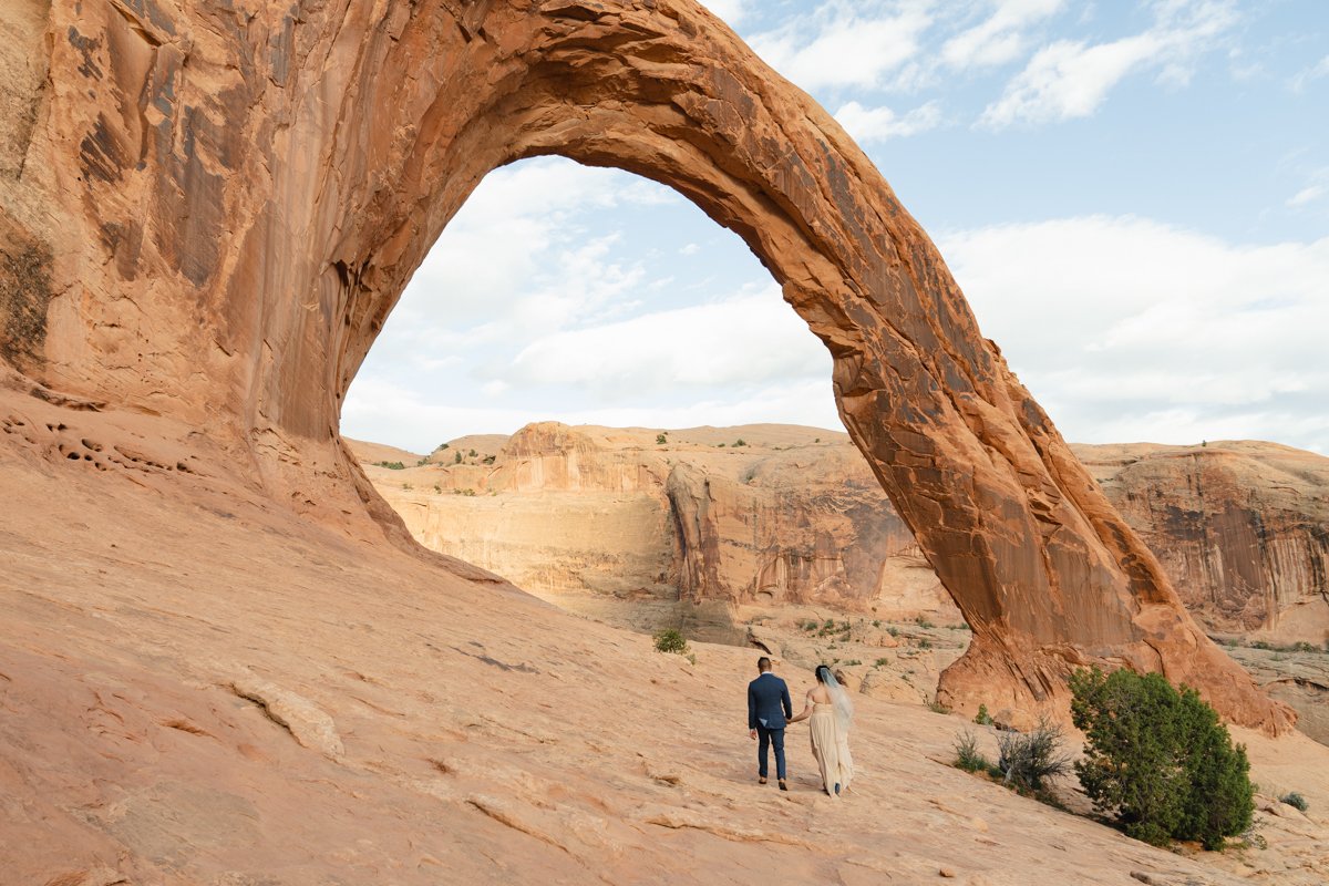 corona arch micro wedding