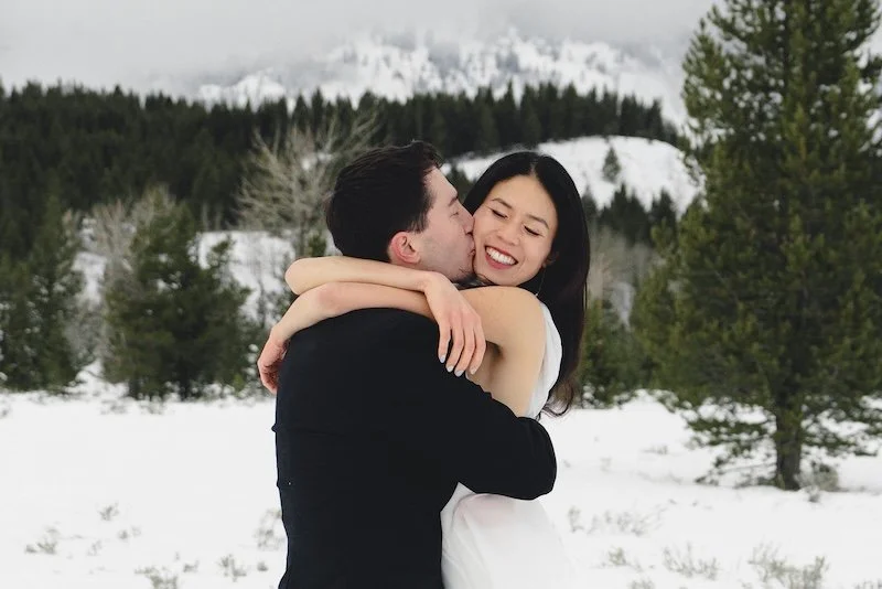 grand teton winter elopement
