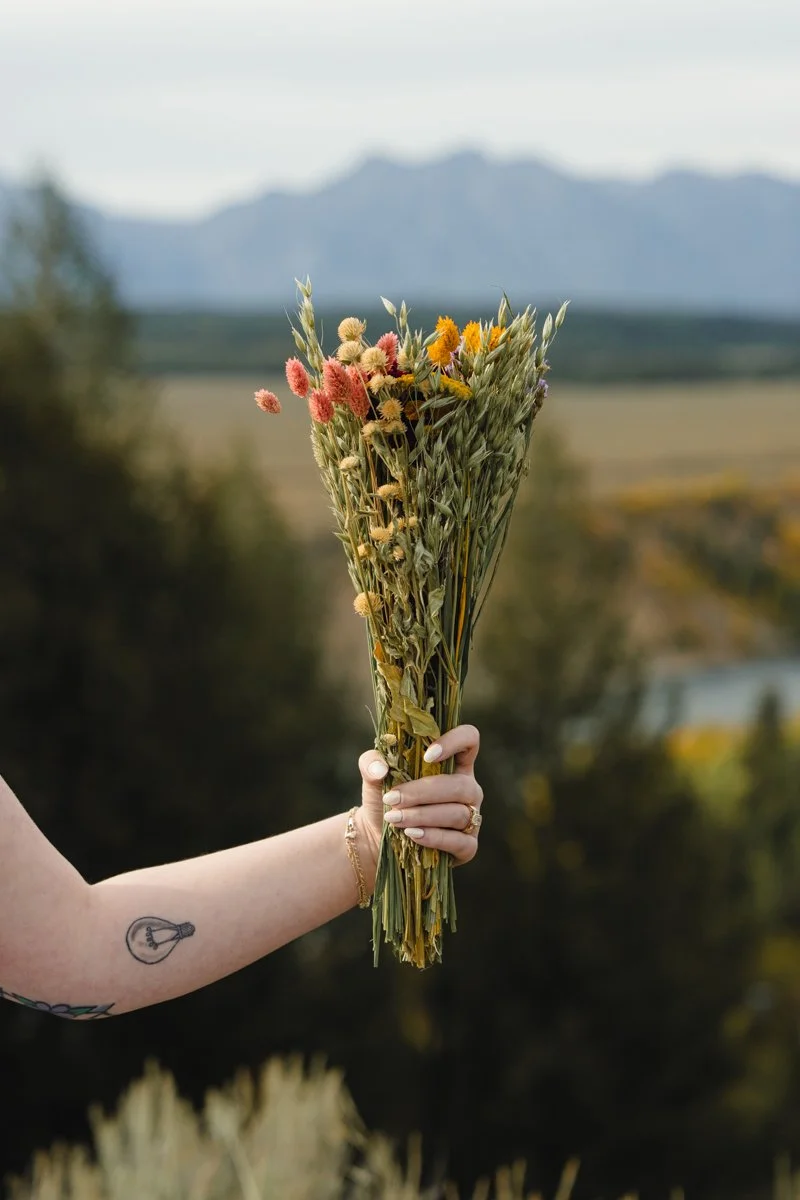 Grand Teton wedding flowers