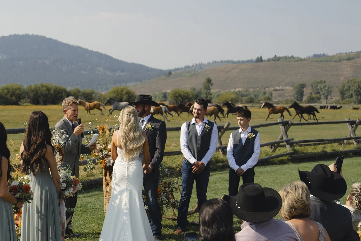 diamond cross ranch wedding outside Grand Teton National Park