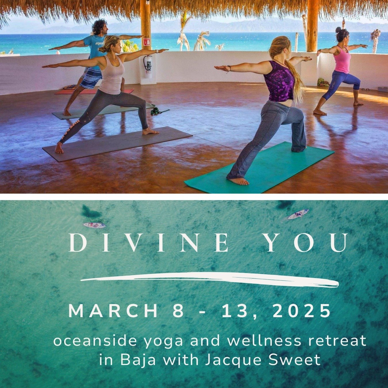 🚨NEW RETREAT ON THE BOOKS! 🚨 And it&rsquo;s booking up fast&hellip;⁠
⁠
Next March, join Jacque Sweet where the desert meets the sea in Baja, Mexico for a 6-day / 5-night immersive journey into the heart of yoga, breathwork, and meditation, designed