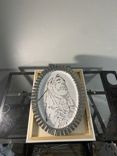 patron saint of hope line drawing