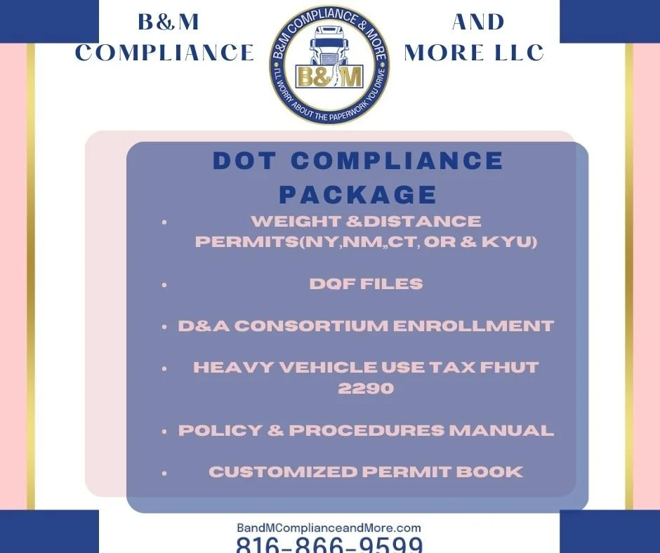 DOT COMPLIANCE PACKAGE