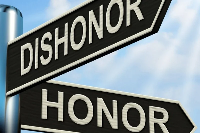 Becoming an honorable person….