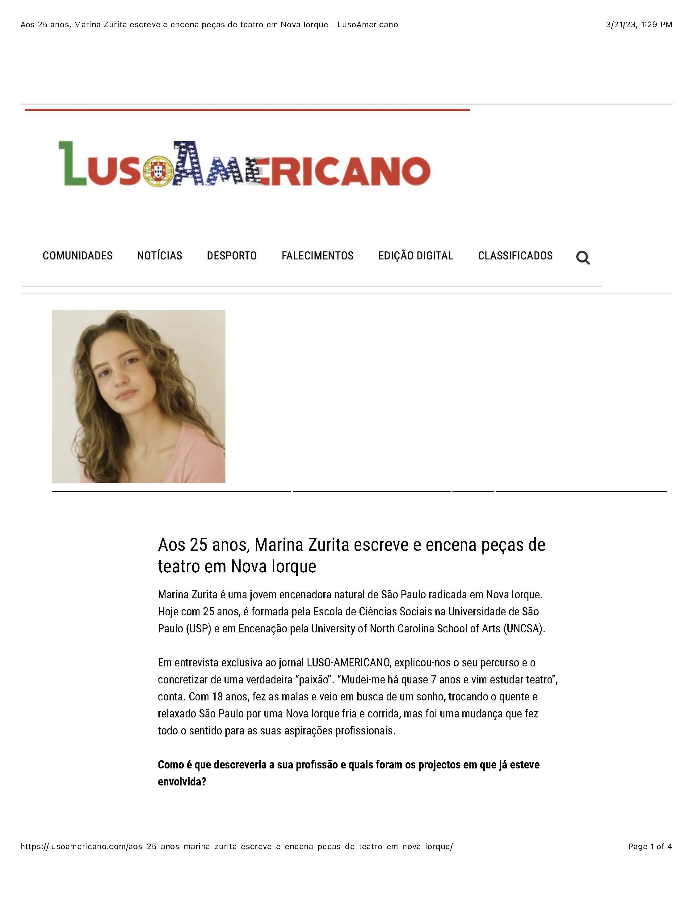 Aos 25 anos, Marina Zurita escreve e encena peÃÂ§as de teatro em Nova Iorque - LusoAmericano_Page_1.jpg