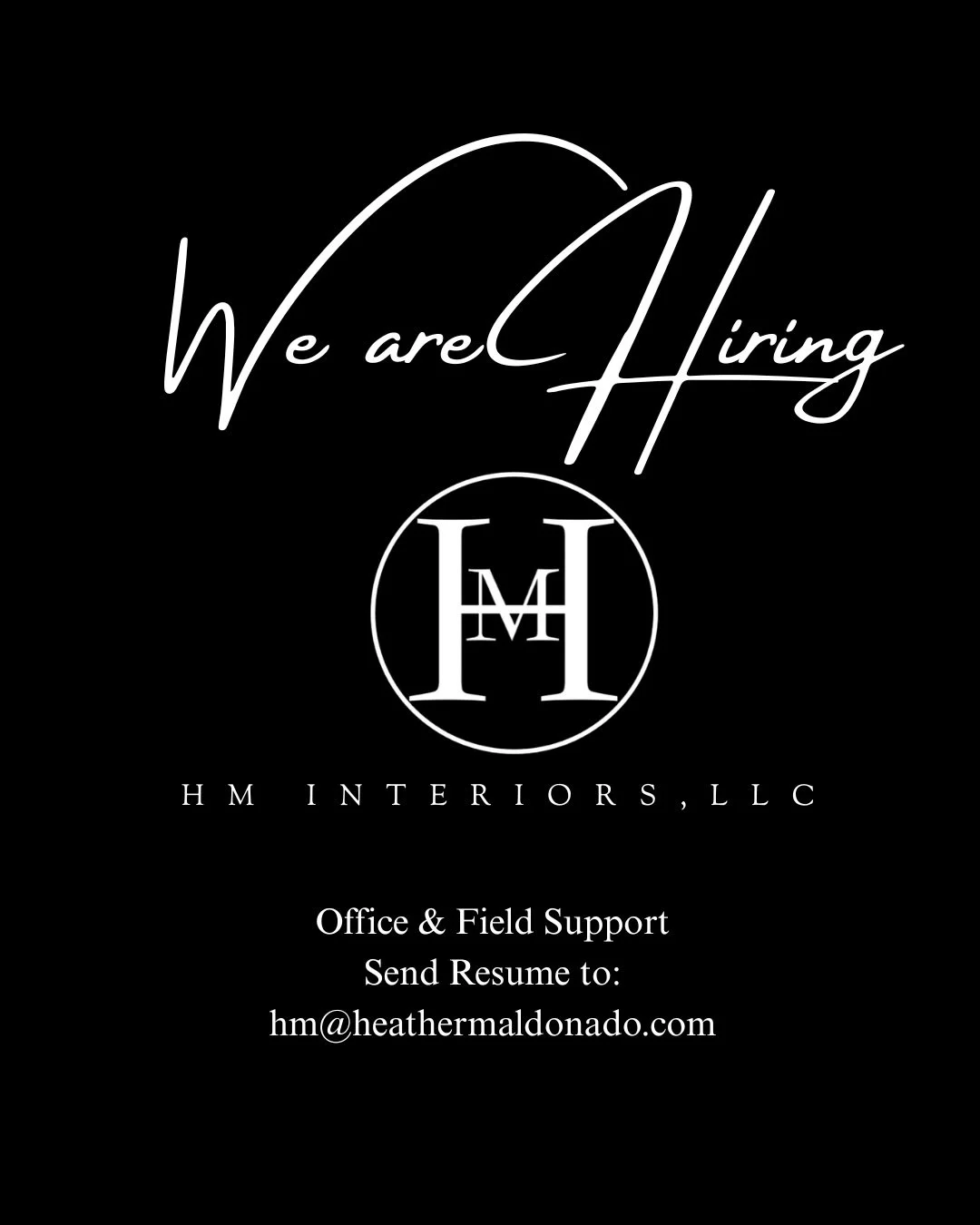 We&rsquo;re growing and looking to add the right person to our HM Interiors family 🤍
If you&rsquo;re passionate about quality work, teamwork, and taking great care of clients, we&rsquo;d love to connect. Details below ⬇️
.
.
Please send your resume 
