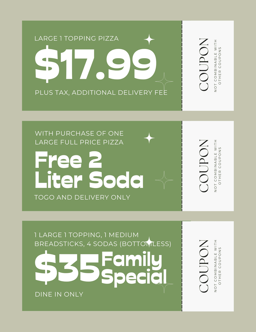 Coupons — Miner Moe's Pizza