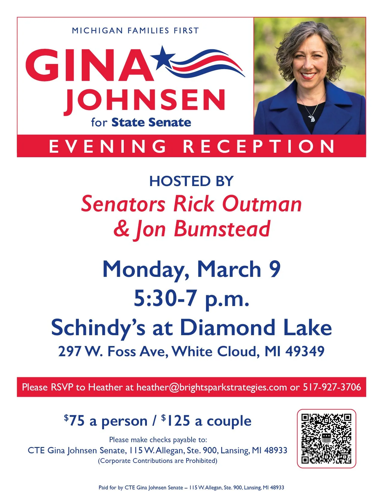Evening Reception hosted by Sen. Rick Outman and Sen. Jon Bumstead