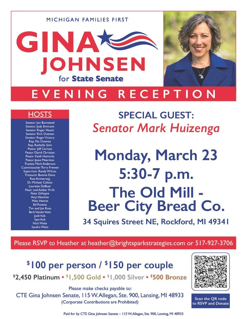 Evening Reception with Gina Johnsen for State Senate