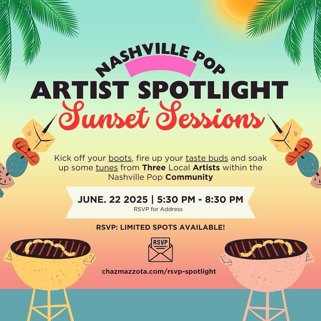 ✨ it&rsquo;s that time again ✨

Nashville Pop Artist Spotlight is back &mdash; cozy house vibes, free food, free drinks, and live music that hits your soul.

3 artists, 2 songs each, 1 unforgettable night 🖤

RSVP for address, limited spots availaibl