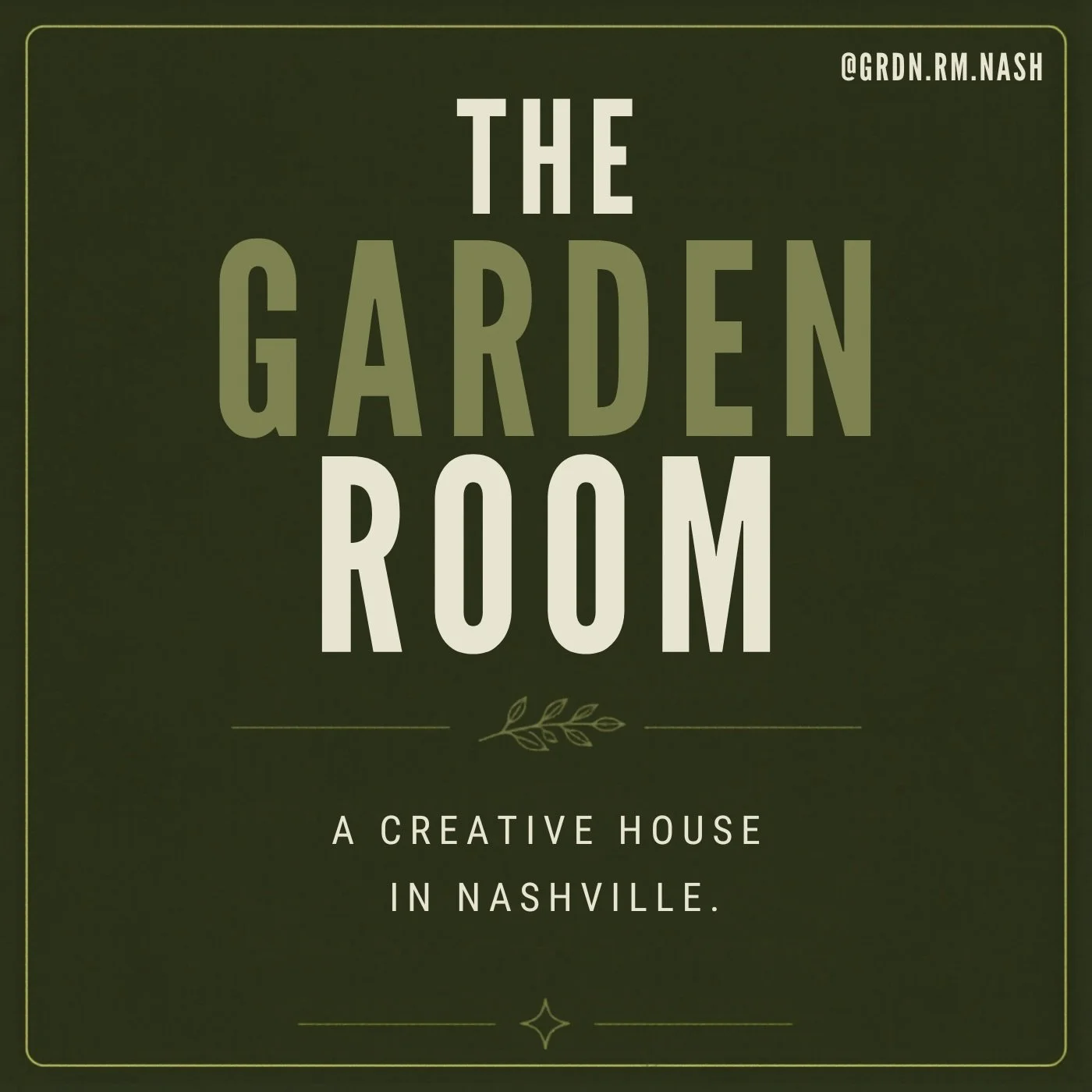 built something new 🌿

The Garden Room is a creative house in Nashville built for artists, creators, musicians, podcasters, photographers, and people who just need somewhere to lock in and make cool stuff.

🎙 podcasts
🎵 music sessions
🎥 content c