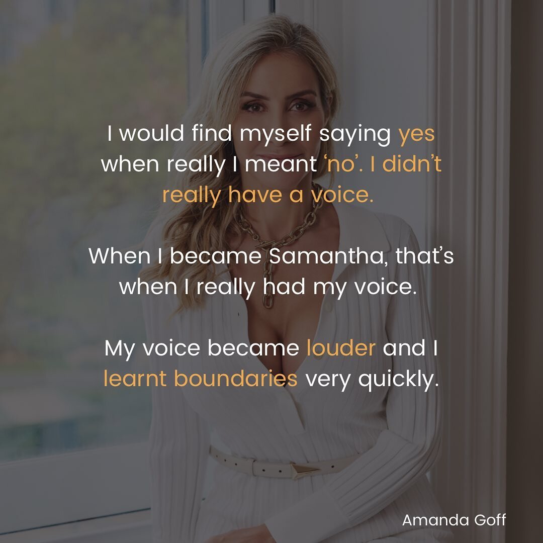 When @amandagoffofficial became Samantha X, she set boundaries that she never had before.

As Australia&rsquo;s most high profile escort, Samantha saw &ldquo;no&rdquo; as a full sentence and began to find her voice and sexual power.

Listen to our la