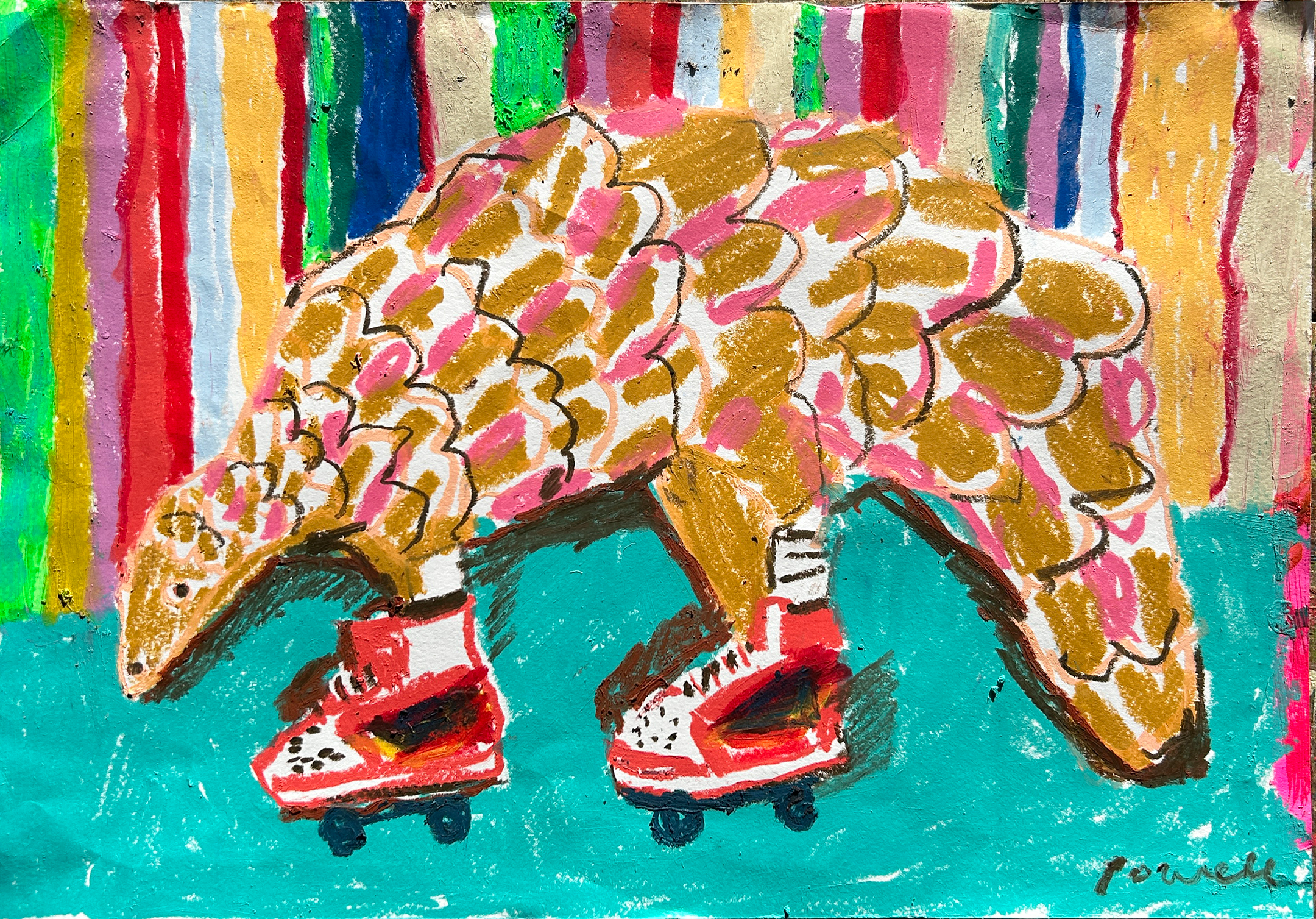 Skating Pangolin_42x30cm.png