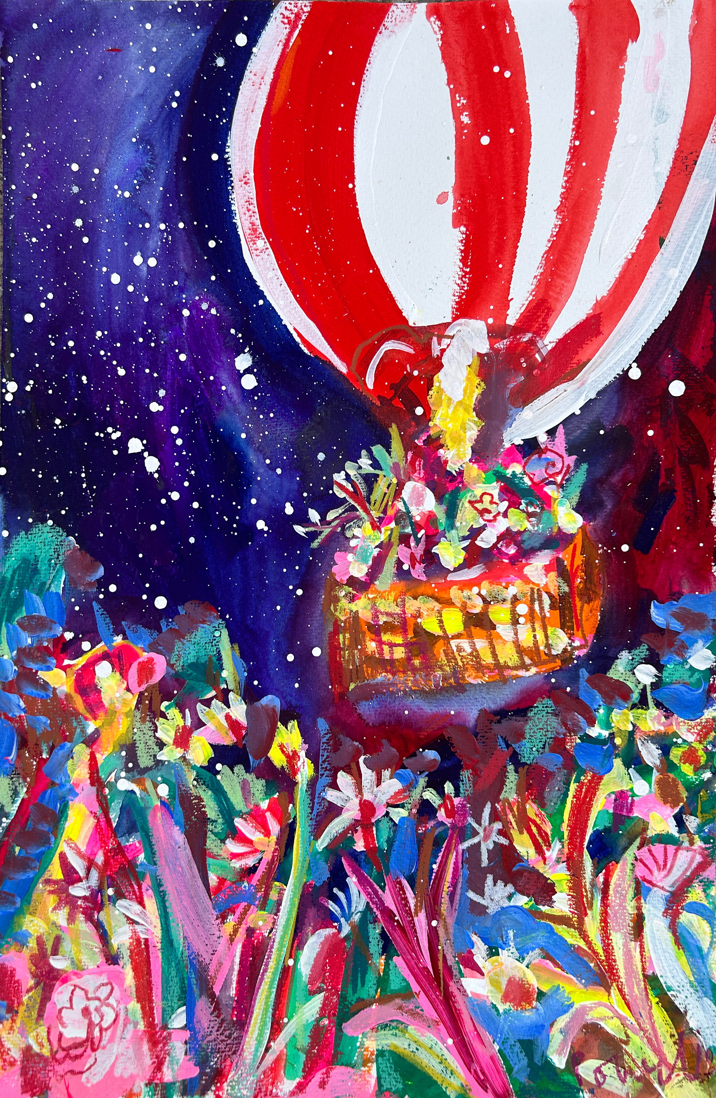 Nightime Magic In The Balloon