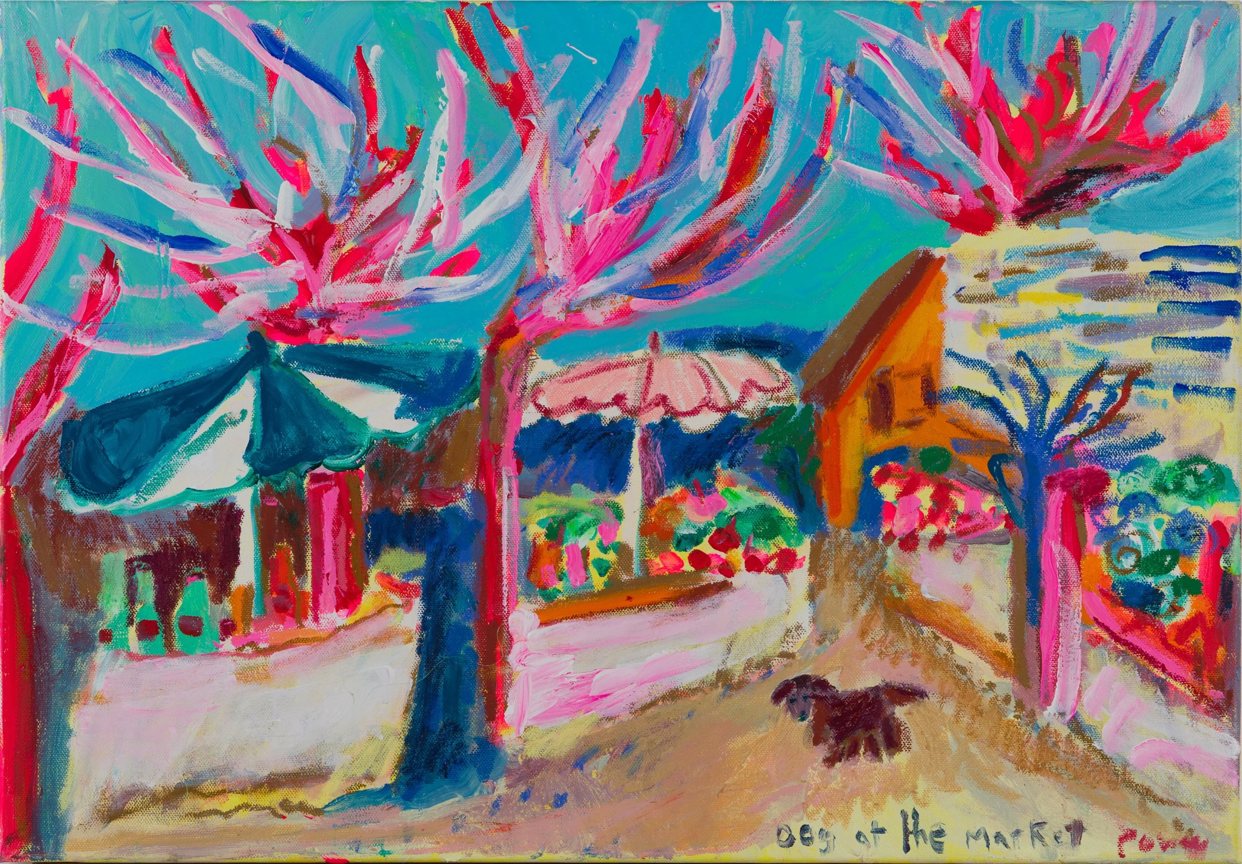 Dog At The Market_59.5x42cm_canvas_£1690.JPG